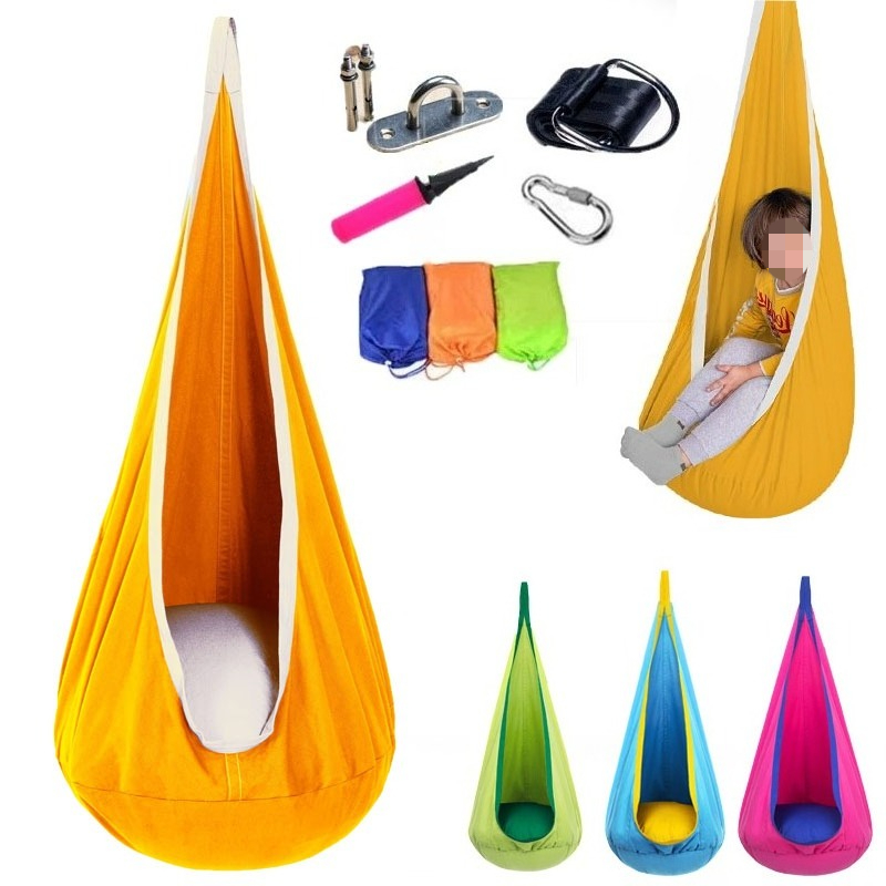 Kids Yellow Outdoor Chair - 1 шт., детские качели, хлопковый детский