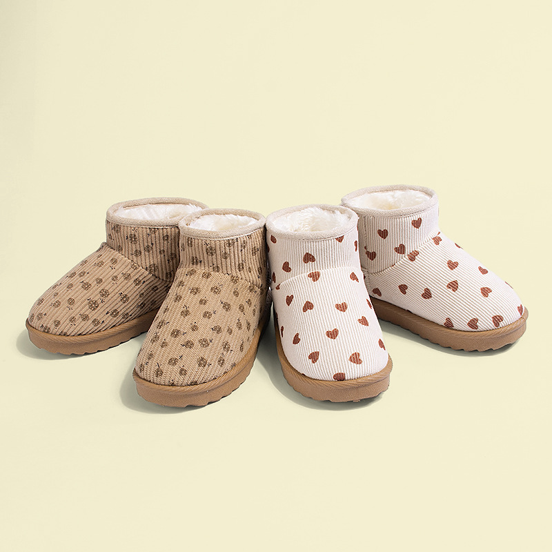 Kids Outdoor Boots - Зимние теплые короткие сапоги для девочек,