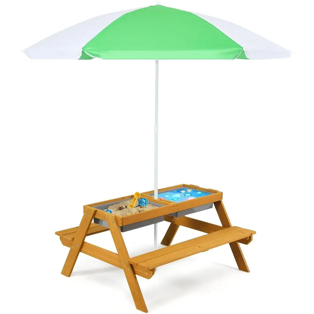 Детский столик-зонтик 3-в-1 с  – обзор и цена Kids Outdoor Umbrella For Table