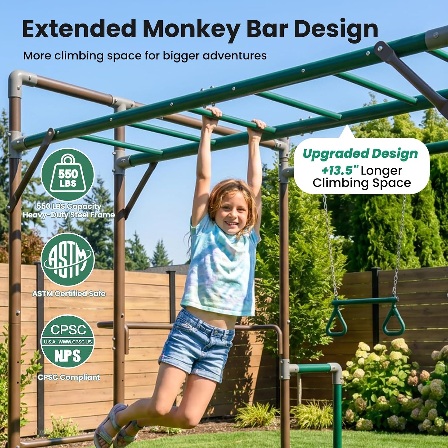 Уличный игровой комплекс с пер – обзор и цена Kids Outdoor Jungle Gym