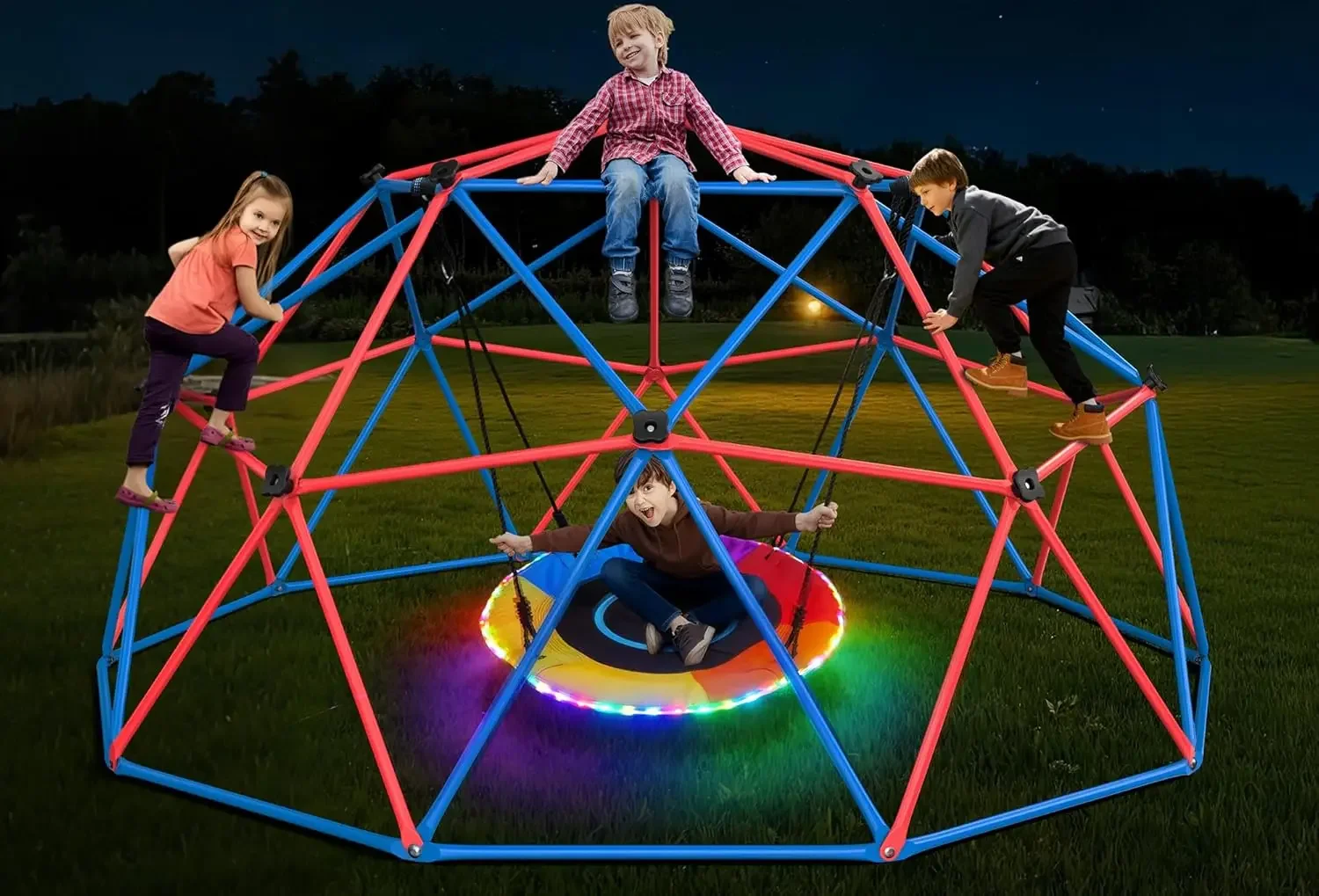 Купольная качеля-кастодиум Hap – обзор и цена Kids Outdoor Jungle Gym