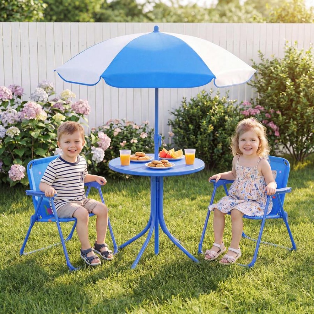 Детский стол для пикника с дву – обзор и цена Kids Outdoor Umbrella For Table
